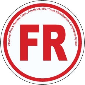 Massachusetts Floor / Roof Truss Sign