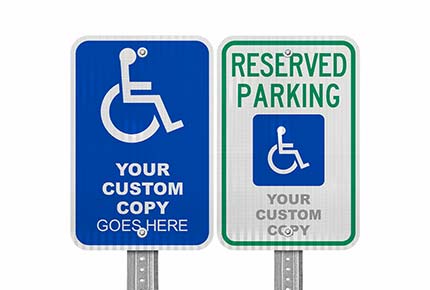 Custom Handicap Parking Signs