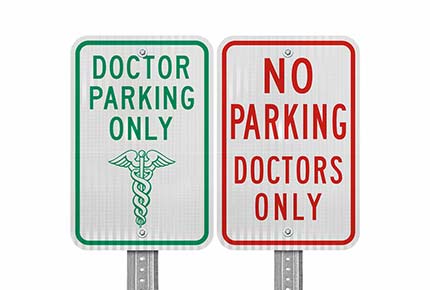 Doctor Parking Signs