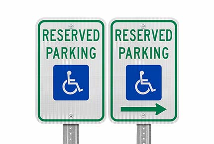 Federal Handicap Parking Signs