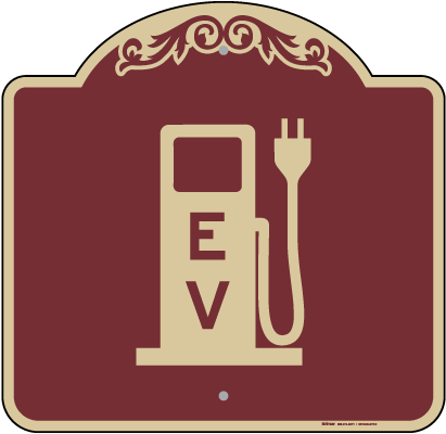 Electric Car Charging Station Sign