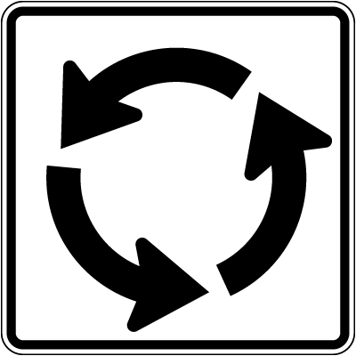 Roundabout Circulation Sign