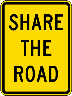 Share The Road Sign