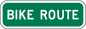 Bike Route Plaque Sign