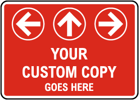 Custom Blank Red Sign