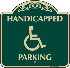 Handicapped Parking Sign - DS183A