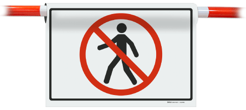 No Pedestrian Sign
