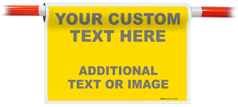 Custom Cone Bar Blank and Border Signs
