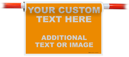 Custom Cone Bar Blank and Border Signs