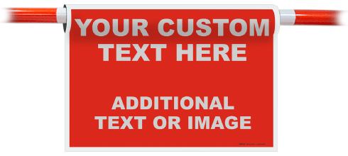 Custom Cone Bar Blank and Border Signs