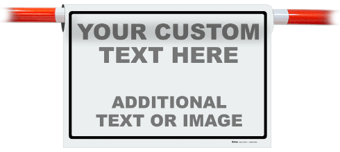 Custom Cone Bar Blank and Border Signs