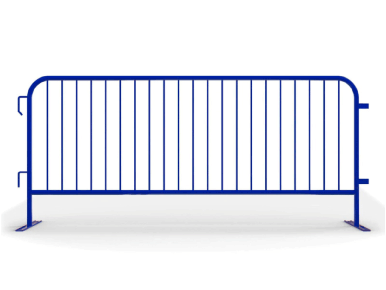 8.5 ft Blue Interlocking Steel Barricade