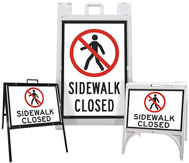 Sidewalk Closed Sandwich Board Sign