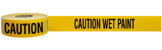 Caution Wet Paint Barricade Tape