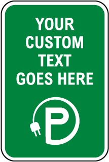 Custom Green Parking Sign