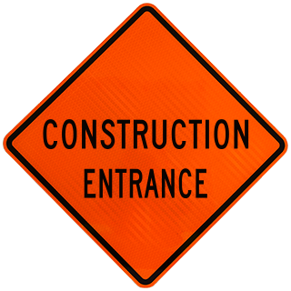 Construction Entrance Rigid Sign