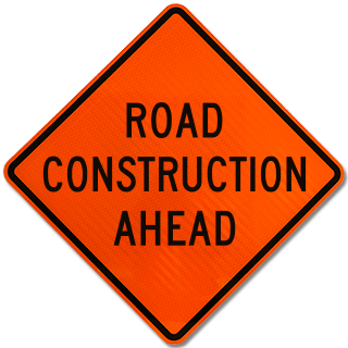 Road Construction Ahead Rigid Sign