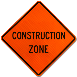 Construction Zone Rigid Sign