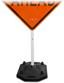 40 lb. Portable Sign Stand with 10 lb. 6’ Post