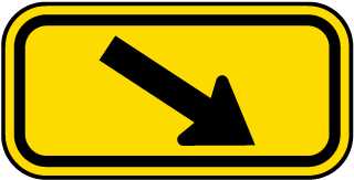 Sign With Diagonal Black Line