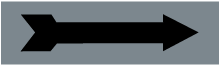 Gray/Black Arrow Label