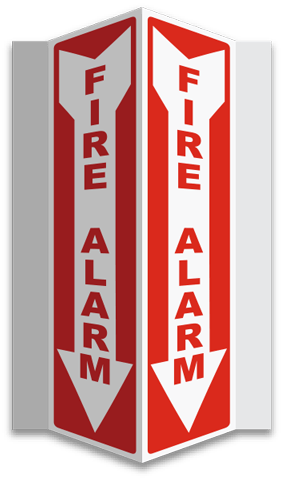 Fire Alarm 3-Way Sign