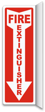 2-Way Fire Extinguisher Sign