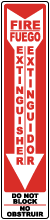 Bilingual Fire Extinguisher Label