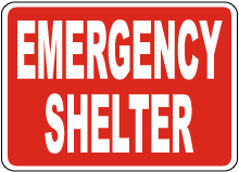 Emergency Shelter Sign