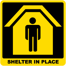 Shelter in Place Sign
