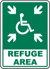 Accessible Refuge Area Sign
