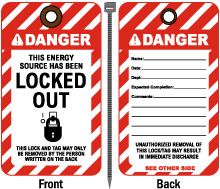 Energy Source Has Been Locked Out Tag
