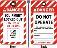 Equipment Locked Out Photo Lockout Tag