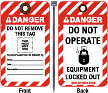 Do Not Operate Photo Lockout Tag