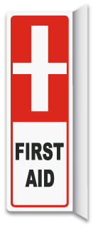 2-Way First Aid Sign