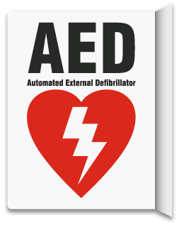 2-Way AED Sign