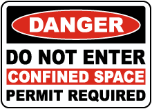 Do Not Enter Permit Required Label