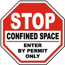 Stop Enter By Permit Only Sign