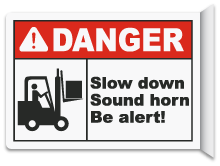 2-Way Slow Down Sound Horn Sign