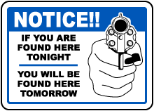 Found Tonight Found Tomorrow Sign