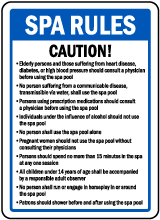 Arkansas Spa Rules Sign