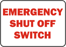 California Spa Shut Off Sign