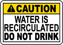 California Spray Ground Water Sign