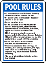 Massachusetts Special Purpose Pool Sign