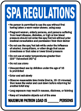 Nebraska Spa Regulations Sign