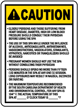 South Carolina Spa Rules Sign