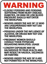 Wisconsin Whirlpool Warning Sign