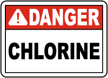 Texas Danger Chlorine Sign