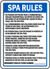 Wyoming Spa Rules Sign