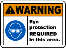 Eye Protection Required Sign